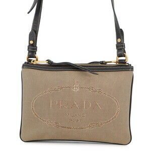 Prada Shoulder Bag Jacquard Logo